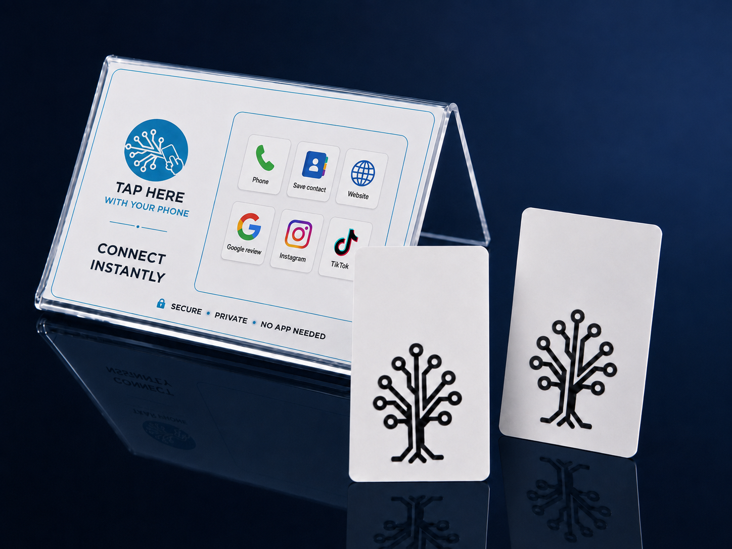 Blumify tap card and stand
